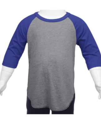 TJP0660 Toddlers Jersey Contrast Raglan 3/4 Sleeve